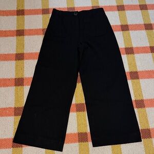 Quince Black Ankle Cropped Pants